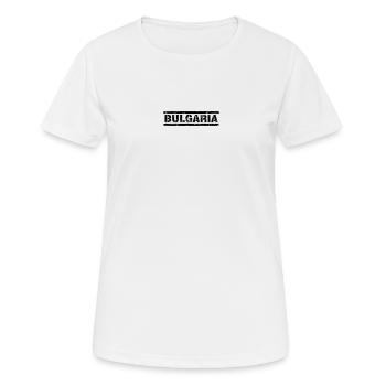 Bulgarie - T-shirt respirant Femme - blanc - Devant - AI Model Female 172 dark (172cm)