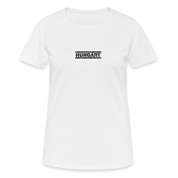 Hongrie - T-shirt respirant Femme - blanc - Devant - AI Model Female 172 dark (172cm)