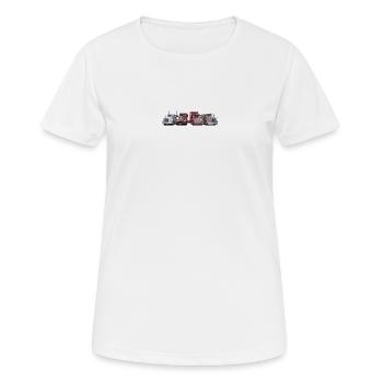 Sattelschlepper, Trucks - Frauen T-Shirt atmungsaktiv - Weiß - Vorne - AI Model Female 172 dark (172cm)