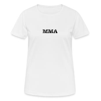 Le MMA - T-shirt respirant Femme - blanc - Devant - AI Model Female 172 dark (172cm)