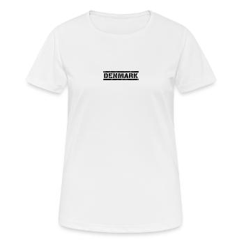 Denmark - Frauen T-Shirt atmungsaktiv - Weiß - Vorne - AI Model Female 172 dark (172cm)