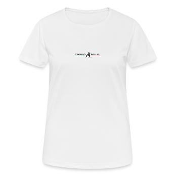 Troppobello - T-shirt respirant Femme - blanc - Devant - AI Model Female 172 dark (172cm)