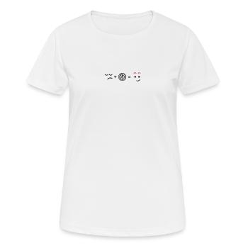 Regard de minuit aux yeux écarquillés - T-shirt respirant Femme - blanc - Devant - AI Model Female 172 dark (172cm)