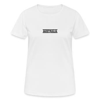 Australie - T-shirt respirant Femme - blanc - Devant - AI Model Female 172 dark (172cm)