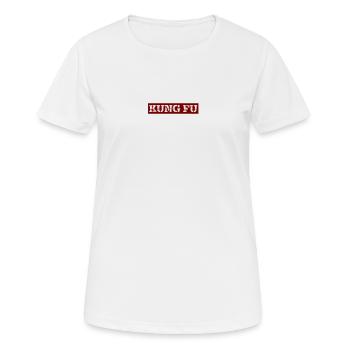 Kung-fu - T-shirt respirant Femme - blanc - Devant - AI Model Female 172 dark (172cm)