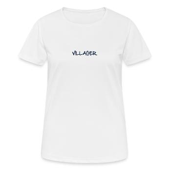 VILLAGER - Frauen T-Shirt atmungsaktiv - Weiß - Vorne - AI Model Female 172 dark (172cm)