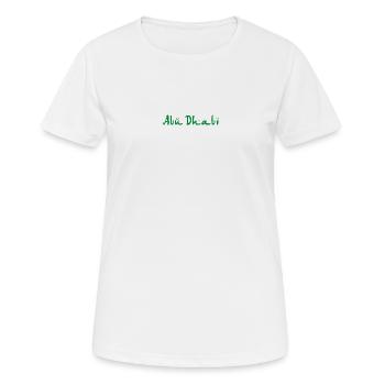 ABU DHABI - T-shirt respirant Femme - blanc - Devant - AI Model Female 172 dark (172cm)
