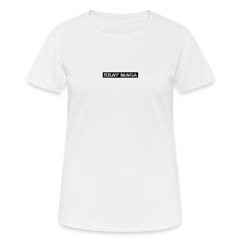 Krav Maga - Frauen T-Shirt atmungsaktiv - Weiß - Vorne - AI Model Female 172 dark (172cm)