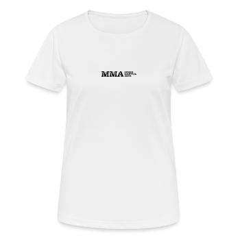 Le MMA - T-shirt respirant Femme - blanc - Devant - AI Model Female 172 dark (172cm)