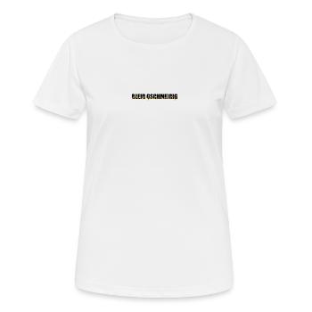 bleib gschmeidig - bleib relax, chillen, dialecte - T-shirt respirant Femme - blanc - Devant - AI Model Female 172 dark (172cm)