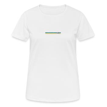 Bitte Design hochladen - Frauen T-Shirt atmungsaktiv - Weiß - Vorne - AI Model Female 172 dark (172cm)