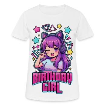 Geburtstagsmädchen Koreanischer Pop Geburtstag K-Pop - Frauen T-Shirt atmungsaktiv - Weiß - Vorne - AI Model Female 172 dark (172cm)