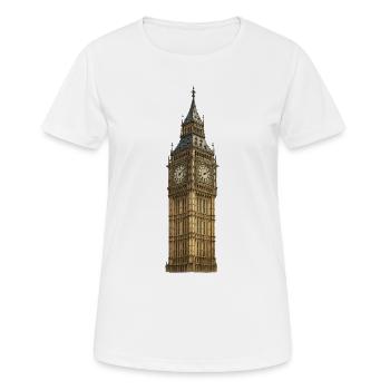 Big Ben Uhrturm: Viktorianische Detailansicht - Frauen T-Shirt atmungsaktiv - Weiß - Vorne - AI Model Female 172 dark (172cm)