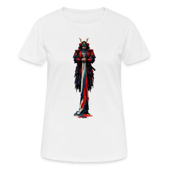 Robe impériale de fantaisie rouge bleu - T-shirt respirant Femme - blanc - Devant - AI Model Female 172 dark (172cm)