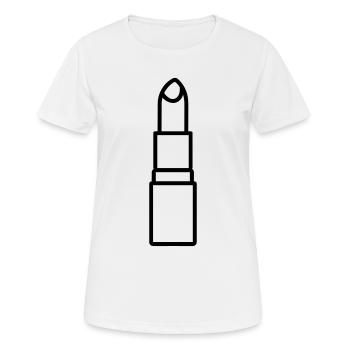 rouge à lèvres - T-shirt respirant Femme - blanc - Devant - AI Model Female 172 dark (172cm)
