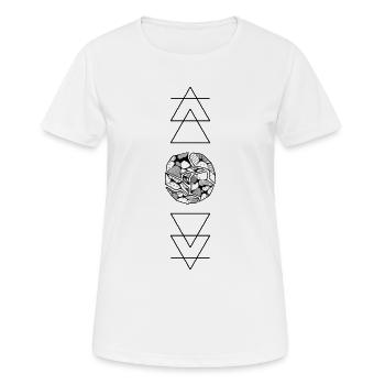cosmos - T-shirt respirant Femme - blanc - Devant - AI Model Female 172 dark (172cm)