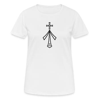 Heimatliebe Stralsund - Frauen T-Shirt atmungsaktiv - Weiß - Vorne - AI Model Female 172 dark (172cm)