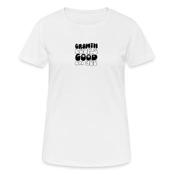 La croissance vous semble bonne - T-shirt respirant Femme - blanc - Devant - AI Model Female 172 dark (172cm)