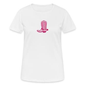 Boot 2 - Women's Breathable T-Shirt - white - Front - AI Model Female 172 dark (172cm)