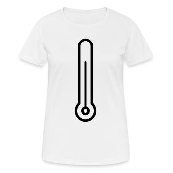 thermometer - Women's Breathable T-Shirt - white - Front - AI Model Female 172 dark (172cm)