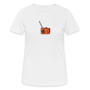 radio - T-shirt respirant Femme - blanc - Devant - AI Model Female 172 dark (172cm)