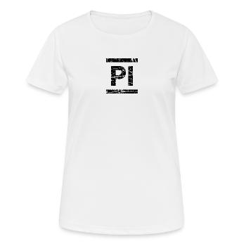 Pi - T-shirt respirant Femme - blanc - Devant - AI Model Female 172 dark (172cm)