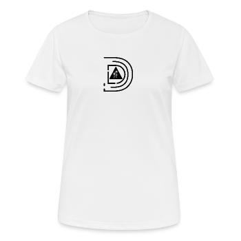 DAD - Papa - Vater - Superdad - Frauen T-Shirt atmungsaktiv - Weiß - Vorne - AI Model Female 172 dark (172cm)