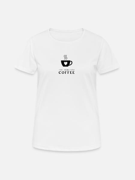 Coffee - Women's Breathable T-Shirt - white