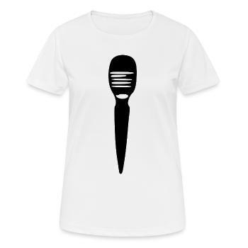 Microphone Singer Gift Singer - Women's Breathable T-Shirt - white - Front - AI Model Female 172 dark (172cm)