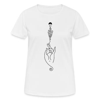 Creative Energy – Spiritual Creativity - Women's Breathable T-Shirt - white - Front - AI Model Female 172 dark (172cm)