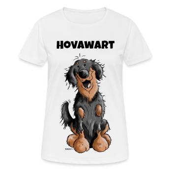 Knuffiger Hovawart - Frauen T-Shirt atmungsaktiv - Weiß - Vorne - AI Model Female 172 dark (172cm)