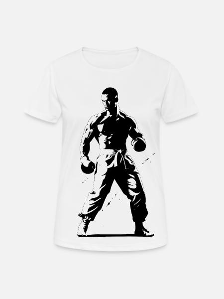 Kickboxer - Frauen T-Shirt atmungsaktiv - Weiß