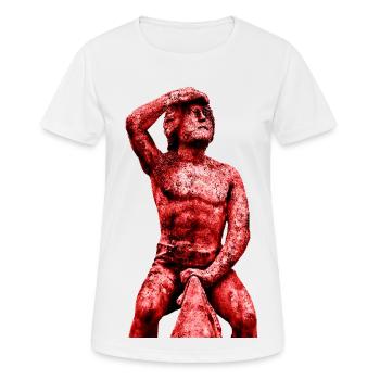 Bruckmandl Regensburg. The Regensburg Bruckmandl - Women's Breathable T-Shirt - white - Front - AI Model Female 172 dark (172cm)