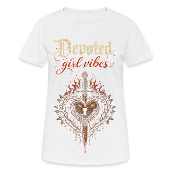 Dark Romance Booktok Devoted Girl Vibes - Women's Breathable T-Shirt - white - Front - AI Model Female 172 dark (172cm)