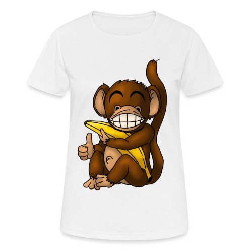 Super Fröhlicher Affe - Frauen T-Shirt atmungsaktiv