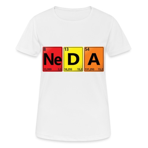 NEDA - Dein Name im Chemie-Look - Frauen T-Shirt atmungsaktiv