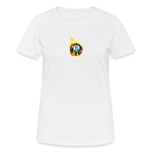 Pixelart No. 2 (Burning 8-Ball) - Farbe/colour - Frauen T-Shirt atmungsaktiv