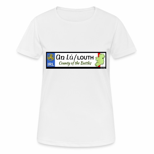 CO. LOUTH, IRELAND: licence plate tag style decal - Women's Breathable T-Shirt