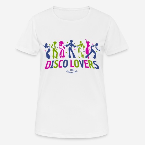 Disco-Liebhaber Retro-Stil - Frauen T-Shirt atmungsaktiv