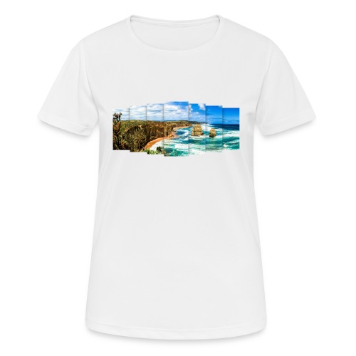 Australien: Steilküste mit Felsen und Fernblick - Frauen T-Shirt atmungsaktiv