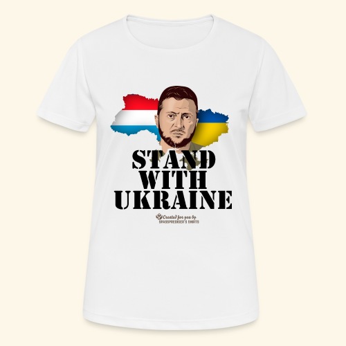 Ukraine Luxemburg T-Shirt Design - Frauen T-Shirt atmungsaktiv