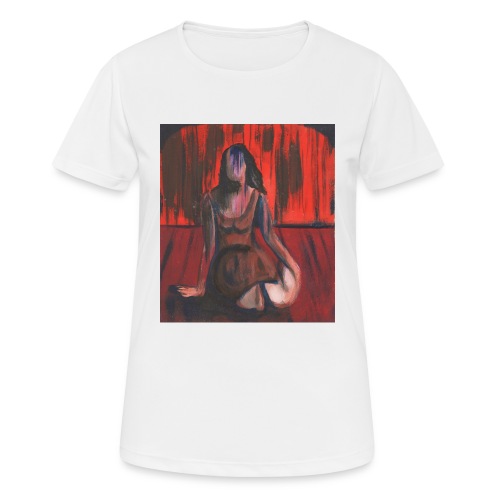 Mujer roja Regalos con diseño artístico. - Camiseta mujer transpirable