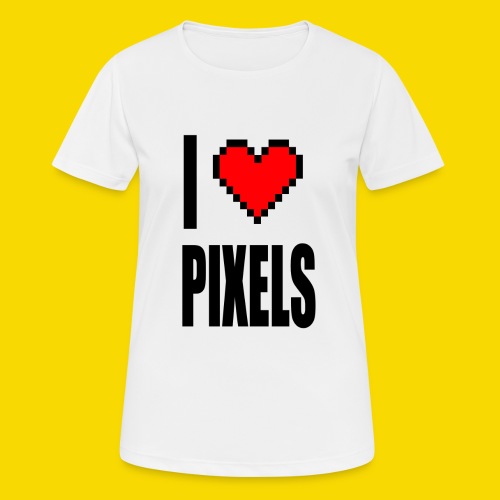 I Love Pixels - Koszulka damska oddychająca