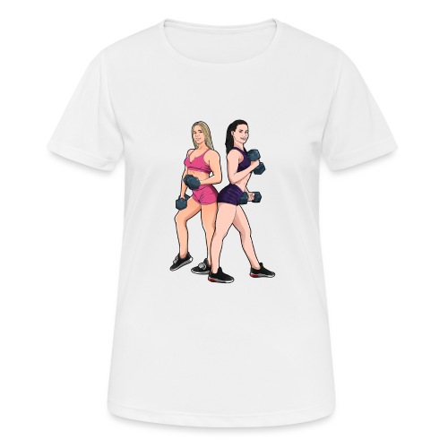 dumbbels sexy girl - Frauen T-Shirt atmungsaktiv