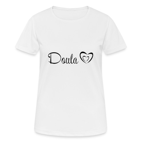 doula sydämet - naisten tekninen t-paita