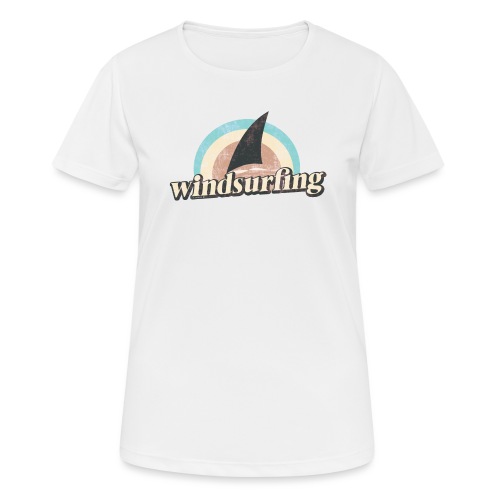 Windsurfing Retro 70s - Frauen T-Shirt atmungsaktiv
