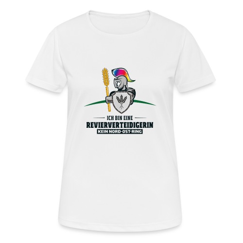 Revierverteidigerin Regenbogen - Frauen T-Shirt atmungsaktiv