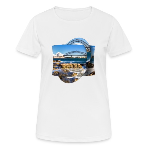 Australien: Sydney Hafen mit Oper und Brücke - Frauen T-Shirt atmungsaktiv