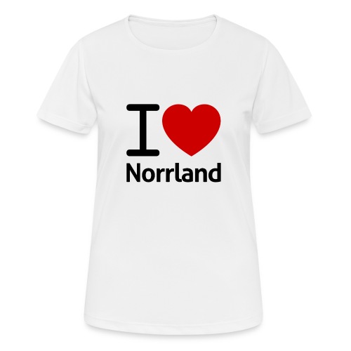 Jag Älskar Norrland (I Love Norrland) - Andningsaktiv T-shirt dam