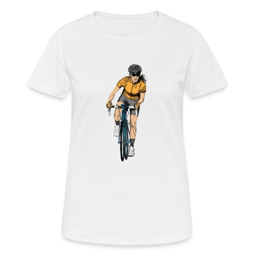 Radfahrerin - Frauen T-Shirt atmungsaktiv